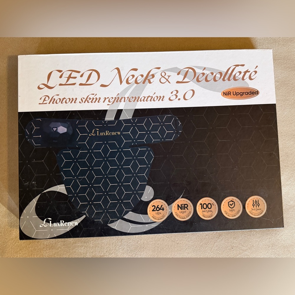 💙 LED Neck & Décolleté NIR upgraded photon skin rejuvenation 3.0 device